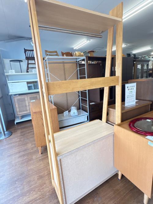 ニトリ ワードローブ ナチュラル×ホワイト 129 3段引き出し付き ニーズ