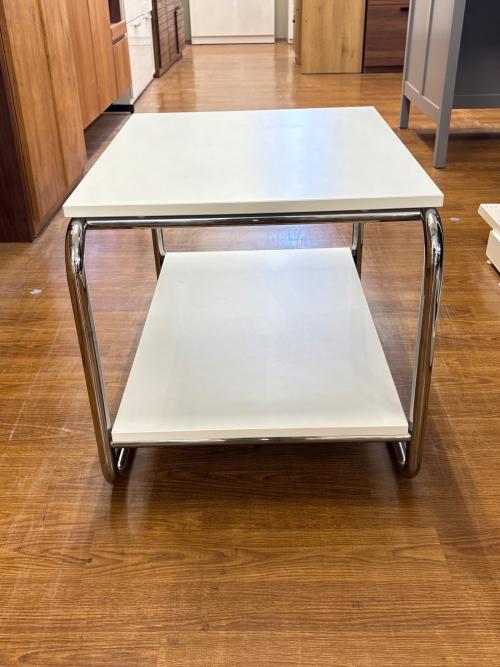 IKEA (イケア) サイドテーブル ホワイト BAGGBODA