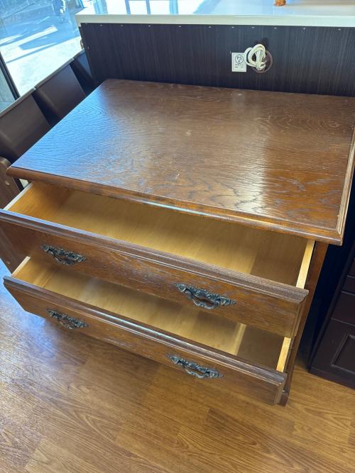 5段チェスト ブラウン アンティーク調 147 ロータイプ