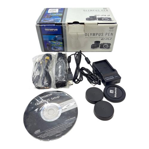 OLYMPUS (オリンパス) デジタル一眼レフカメラ 社外充電器付き E-PL2 1310万画素(総画素) フォーサーズ 専用電池 B5S504567