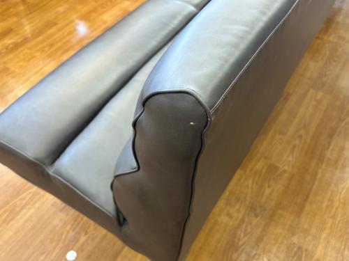 ニトリ リビングダイニングソファー ダークブラウン DL332 合皮