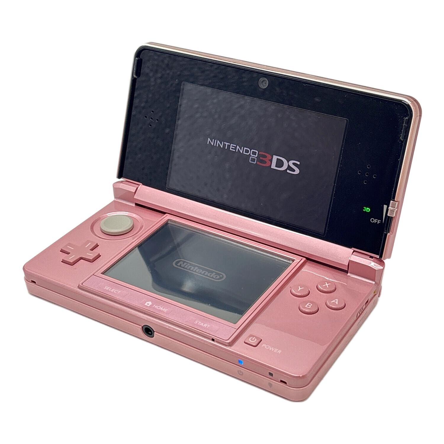 186000 現状品 任天堂 ／ Nintendo ニンテンドー ニンテンドー3DS CTR-001  ピンク [250113HM060237] Nintendo (ニンテンドー) Nintendo 3DS 充電器欠品 CTR-001 動作確認