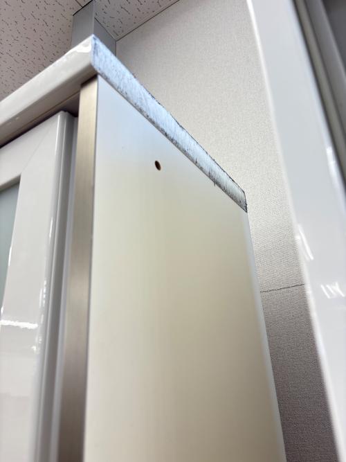 Pamouna (パモウナ) レンジボード ホワイト×ブラウン 2枚扉