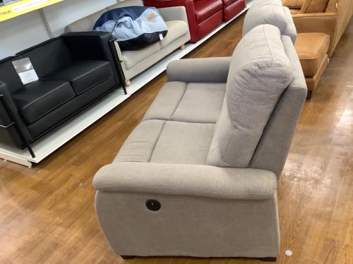 ニトリ リクライニングソファー ブラウン 2人掛け ファブリック Nビリーバ