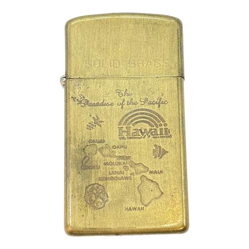 ZIPPO SOLID BRASS  Hawaii USA製 1991年製