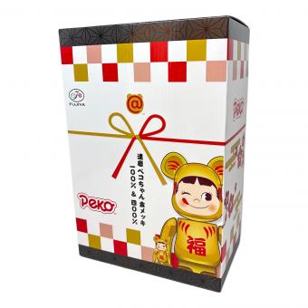 BE@RBRICK 達磨 ペコちゃん 金メッキ 100% & 400% フィギュア