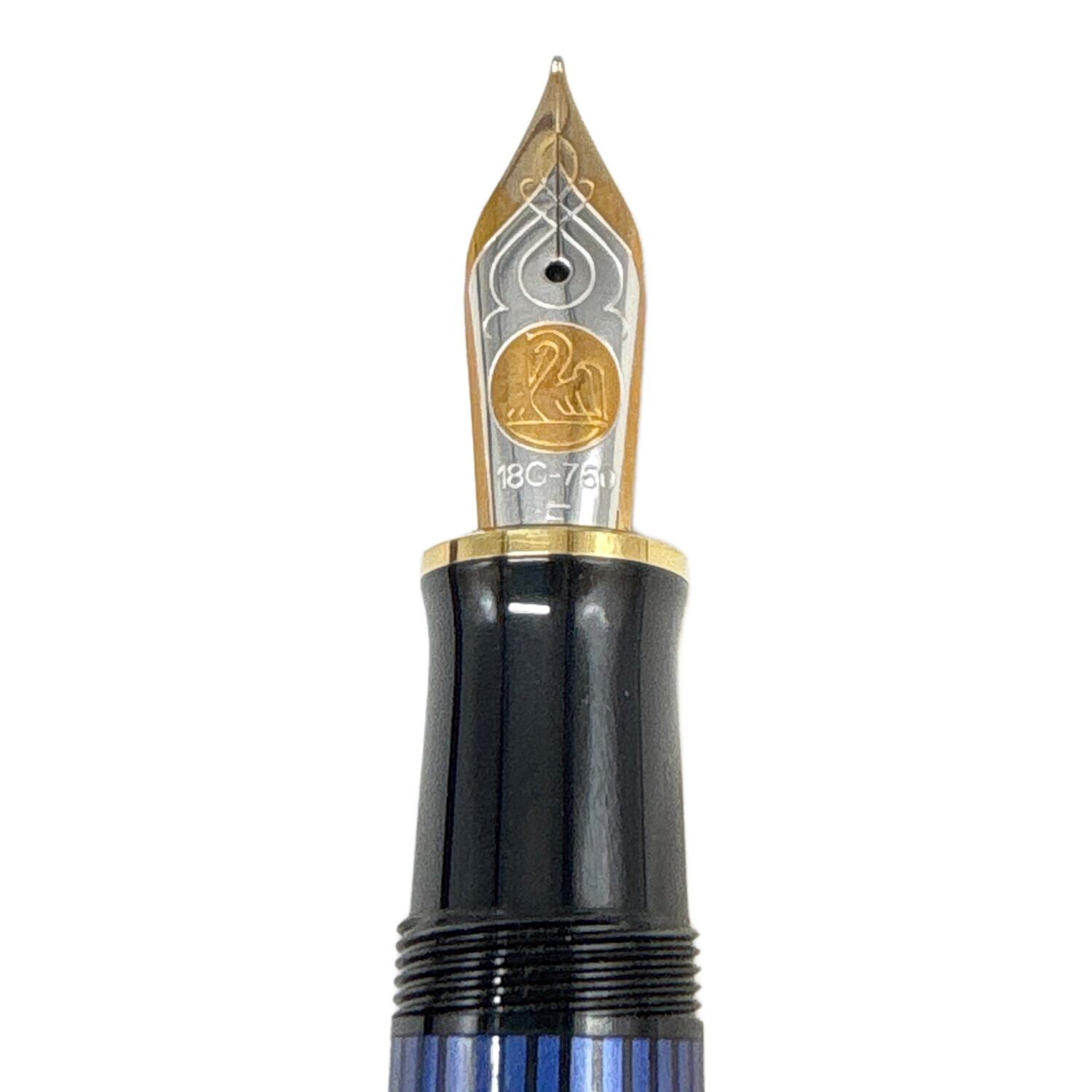 Pelikan (ペリカン) 万年筆 ブルー ブルーストライプ M805 18c-705