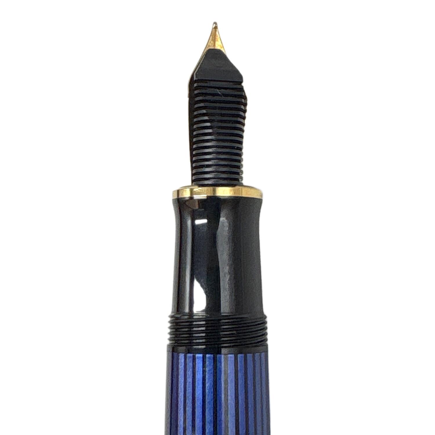 Pelikan (ペリカン) 万年筆 ブルー ブルーストライプ M805 18c-705