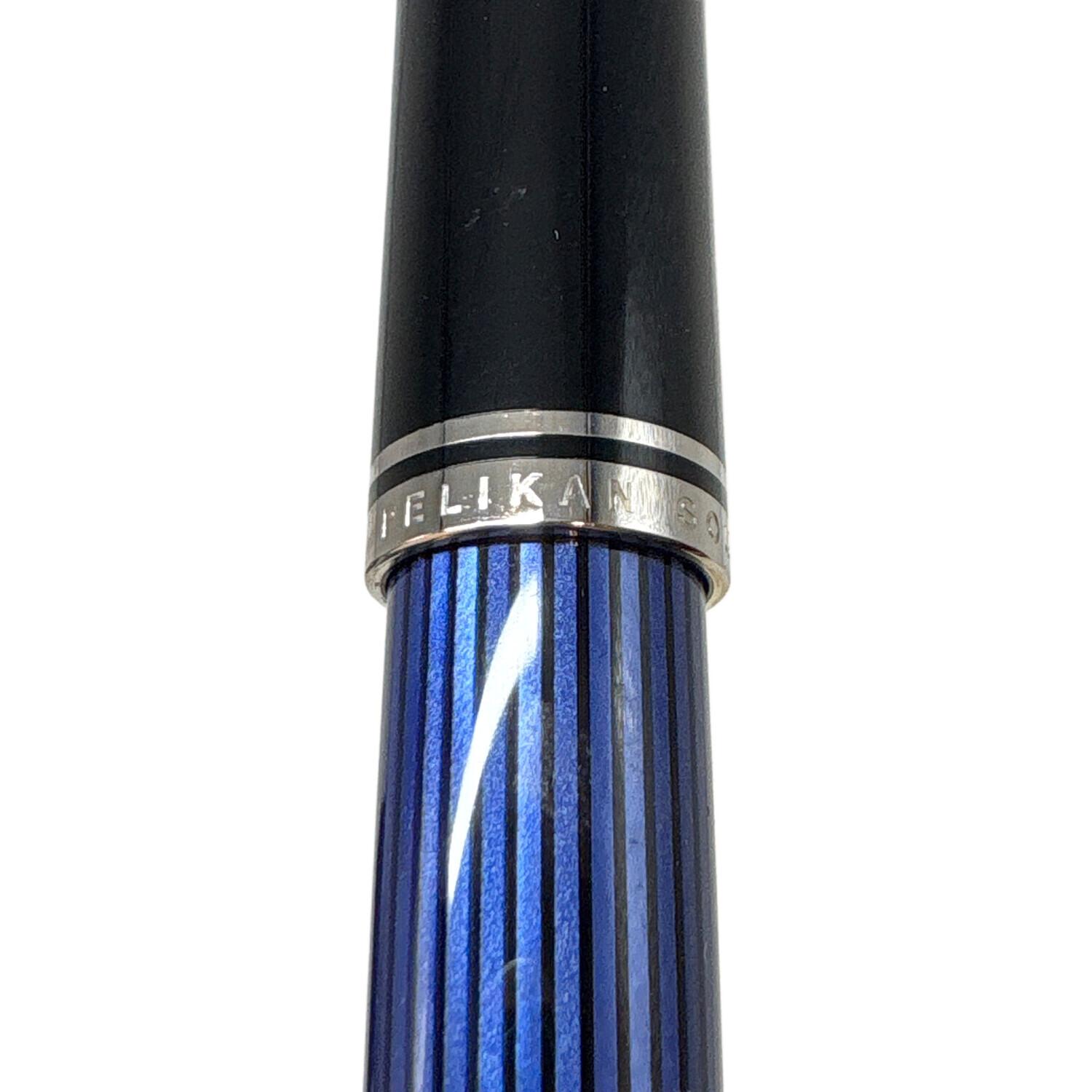 Pelikan (ペリカン) 万年筆 ブルー ブルーストライプ M805 18c-705