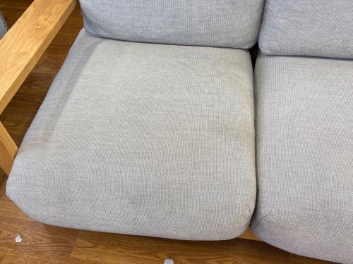 無印良品 (ムジルシリョウヒン) 2人掛けソファー @ カバーは別売りで交換可能 グレー×ナチュラル ソファ本体木製フレーム