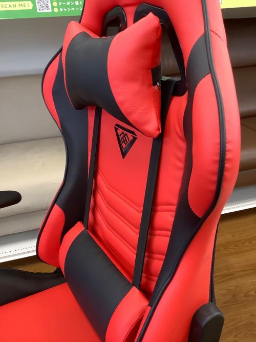 VERSUS CHAIR ゲーミングチェア レッド×ブラック 37 アーム付 合皮