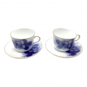 大倉陶園 (オオクラトウエン) カップ&ソーサー ブルーローズ(8211) 2Pセット