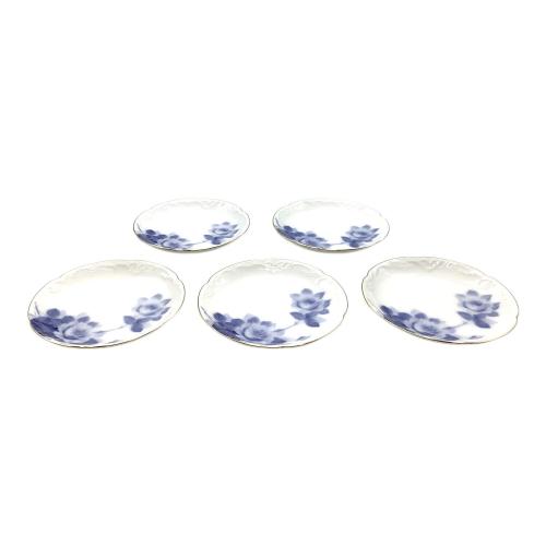 大倉陶園 (オオクラトウエン) 銘々皿 54HV/8011 ブルーローズ(8011) 5Pセット
