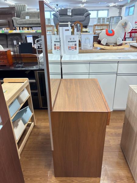 ACTUS (アクタス) 1面ドレッサー ナチュラル 椅子・ガラス天板欠