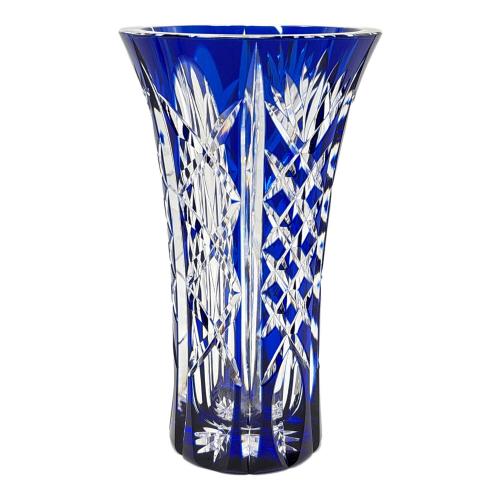 江戸切子 (エドキリコ) 花瓶 共箱付