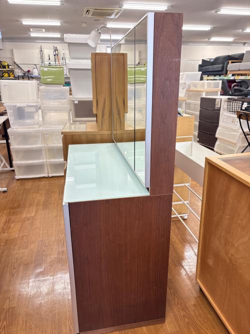 松永家具 (マツナガカグ) 3面ドレッサー ブラウン 引出付