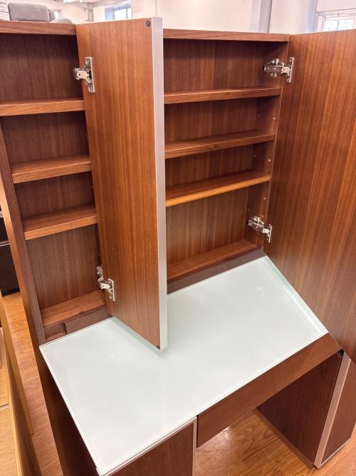 松永家具 (マツナガカグ) 3面ドレッサー ブラウン 引出付