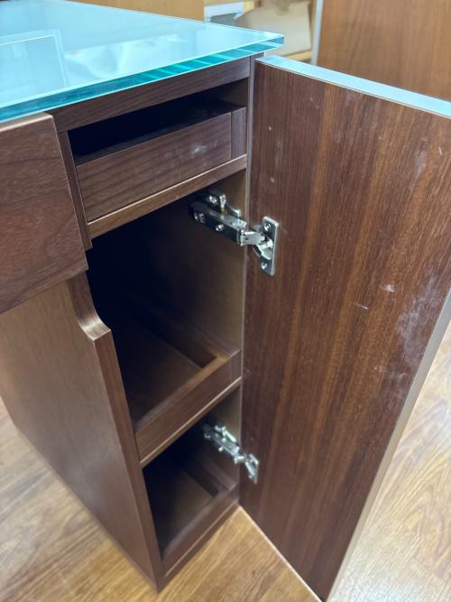 松永家具 (マツナガカグ) 3面ドレッサー ブラウン 引出付