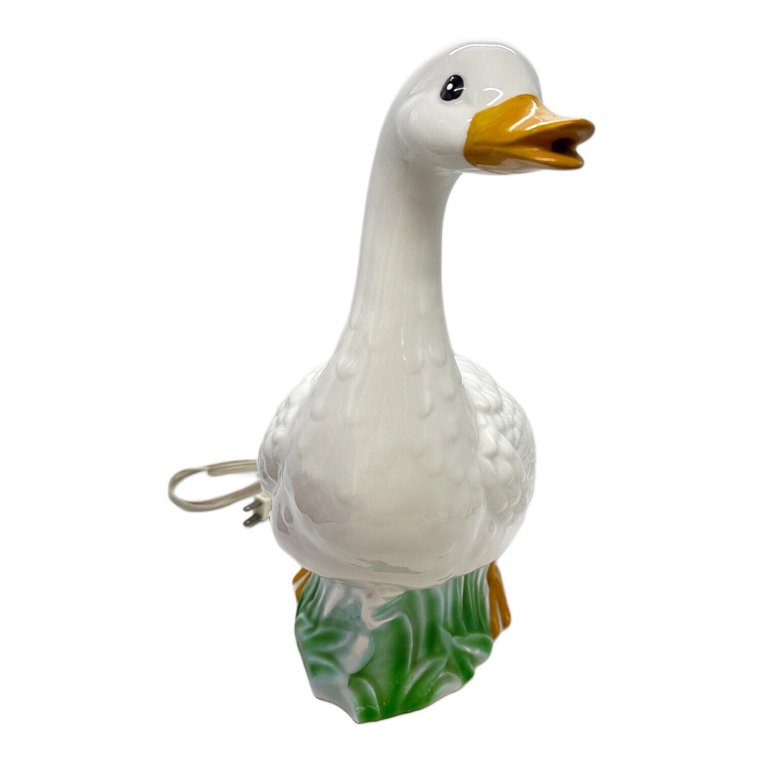 アヒルライト　高さ23㎝　昭和レトロ　TK製陶所 アヒルライト 高さ23㎝ 昭和レトロ TK製陶所 ライト・照明