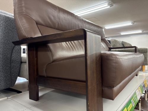 karimoku (カリモク) 3人掛けソファー ブラウン W15003K295 総革