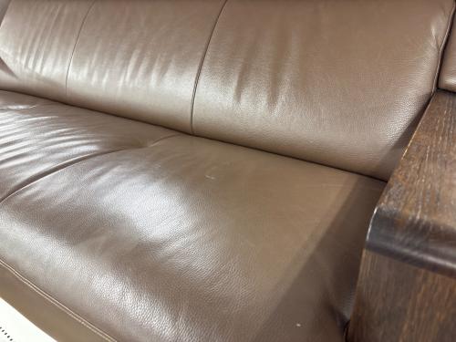 karimoku (カリモク) 3人掛けソファー ブラウン W15003K295 総革