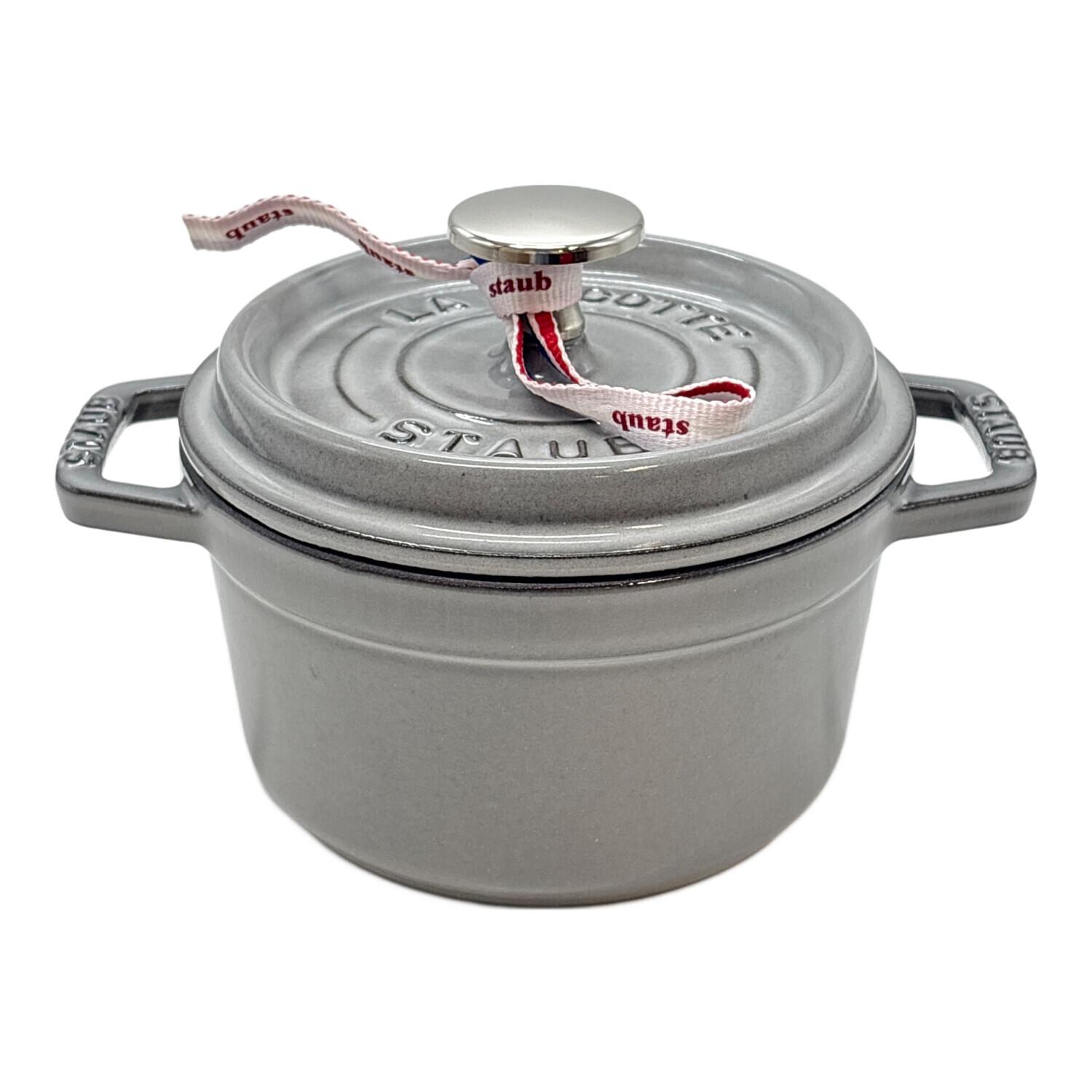 Staub (ストウブ) 両手鍋 0.8L 14cm グレー 40509-475 ピコ