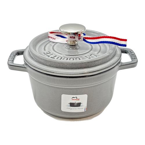 Staub (ストウブ) 両手鍋 0.8L 14cm グレー 40509-475 ピコ