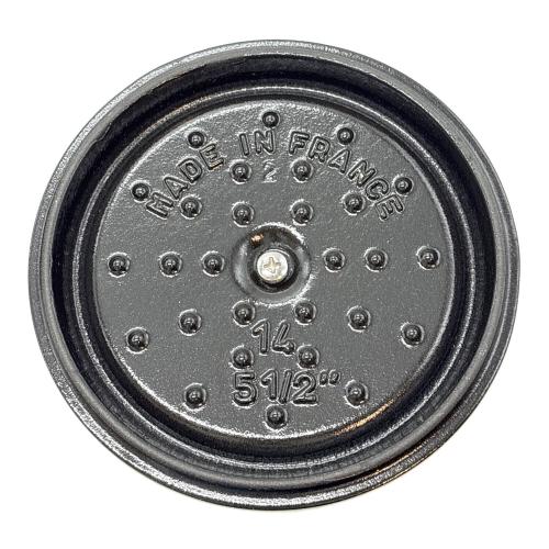 STAUB 鋳鉄 両手鍋 直径14cm グレー STAUB 鋳鉄 両手鍋 直径14cm グレー