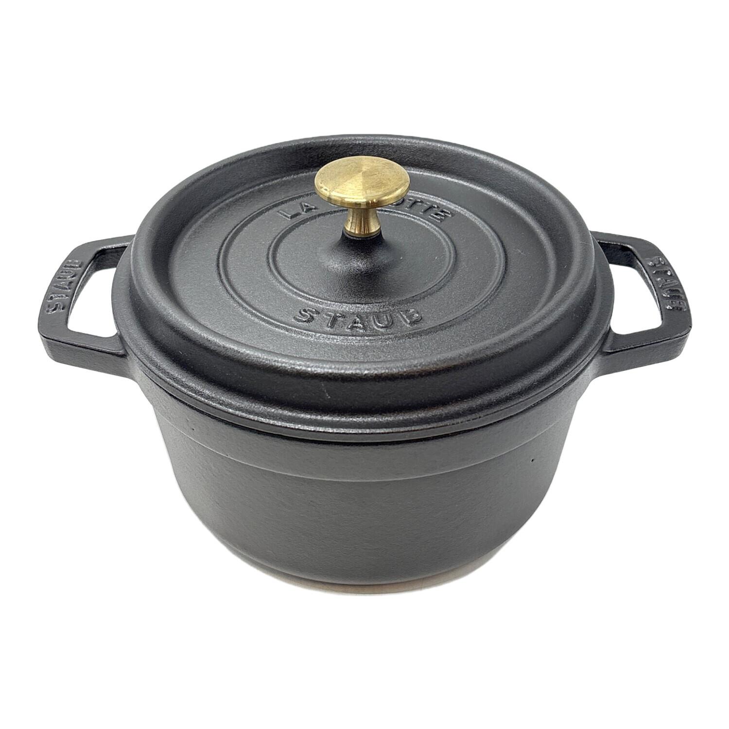 【ストウブSTAUB】LA COCOTTE 22cm ブラック両手鍋 Staub 【並行輸入品】ストウブ 鍋 22cm ピコ・ココット ラウンド