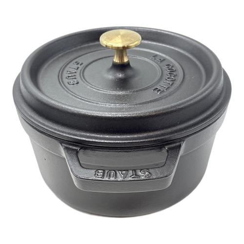 Staub (ストウブ) 両手鍋 ブラック LA COCOTE