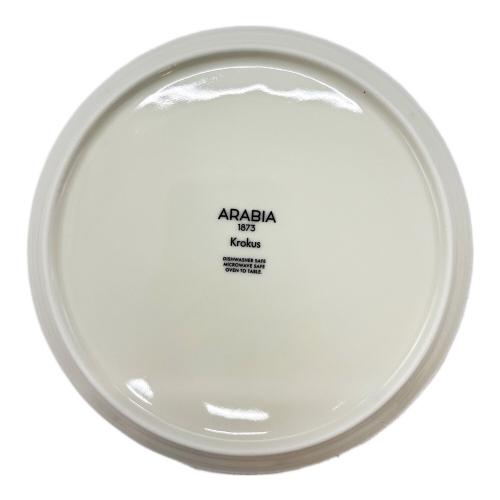 ARABIA (アラビア) プレート ブラック 19cm krokus クロッカス 4Pセット