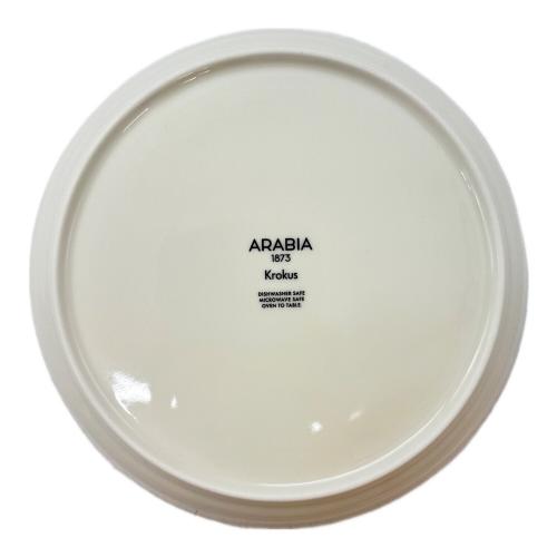 ARABIA (アラビア) プレート ブラック 19cm krokus クロッカス 4Pセット