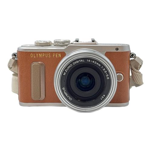 OLYMPUS (オリンパス) コンパクトデジタルカメラ OLYMPUS PEN ダブルズームキット ブラウン ハガレ有 動作確認済み E-PL8 BHTA49475