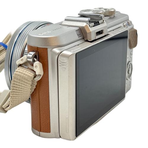 OLYMPUS (オリンパス) コンパクトデジタルカメラ OLYMPUS PEN ダブルズームキット ブラウン ハガレ有 動作確認済み E-PL8 BHTA49475