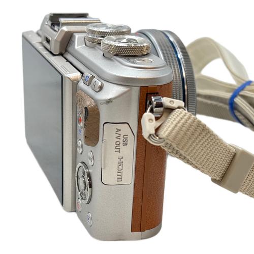 OLYMPUS (オリンパス) コンパクトデジタルカメラ OLYMPUS PEN ダブルズームキット ブラウン ハガレ有 動作確認済み E-PL8 BHTA49475