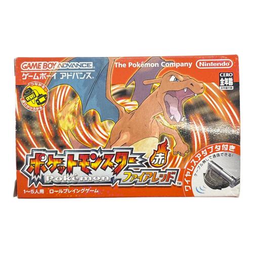 ゲームボーイアドバンス用ソフト ポケットモンスターファイアレッド CERO A (全年齢対象)