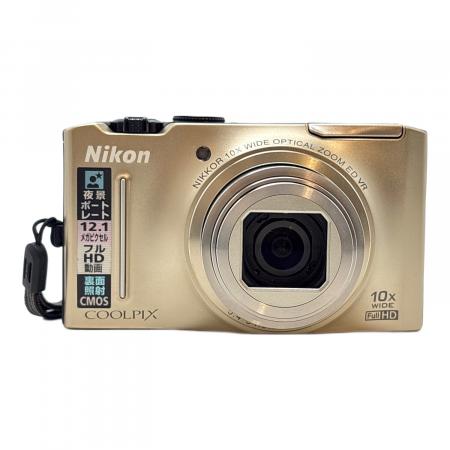 ニコン Nikon COOLPIX S8100 デジカメ 本体 付属品 ゴールド ニコン Nikon COOLPIX S8100 デジカメ 本体 付属品 ゴールド