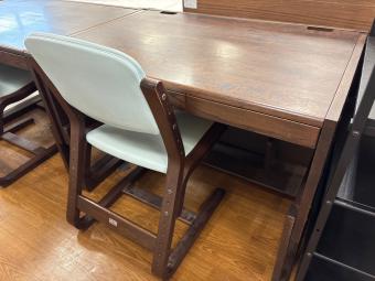 karimoku (カリモク) ライティングデスク ブラウン 椅子セット  引き出し付き