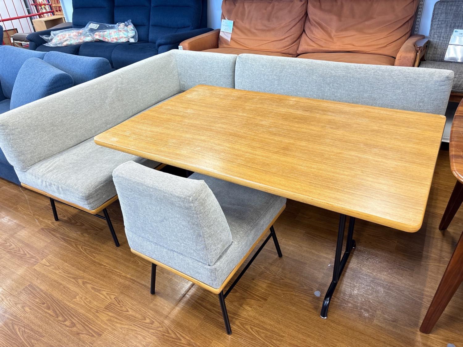 UNICO (ウニコ) ソファダイニングセット グレー×ナチュラル