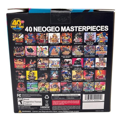 NEOGEO mini インターナショナル版 FM1I1X1800 動作確認済み -