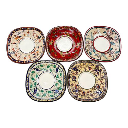 MIKASA (ミカサ) カップ&ソーサー 伽瑠葛汰・絵瑠波楚・出婁汰・西安・薪雅法琉 エスニックコレクション 5Pセット