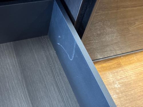 ニトリ キッチンカウンター SP201 グレー×ブラック