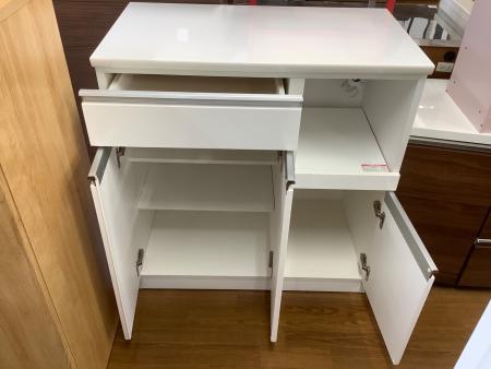 ニトリ 3枚扉キッチンカウンター 108 ホワイト レジューム120 ニトリ 3枚扉キッチンカウンター 108 ホワイト レジューム120