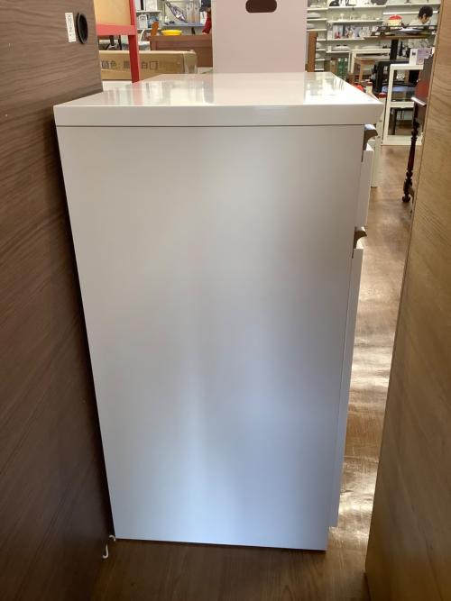 ニトリ 3枚扉キッチンカウンター 108 ホワイト レジューム120