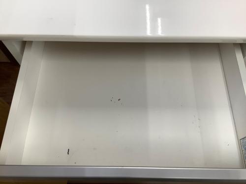 ニトリ 3枚扉キッチンカウンター 108 ホワイト レジューム120