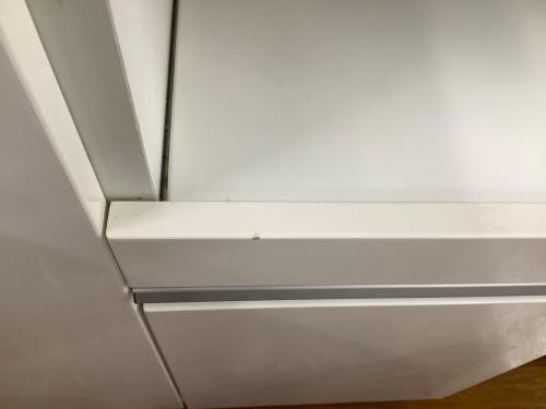 ニトリ 3枚扉キッチンカウンター 108 ホワイト レジューム120