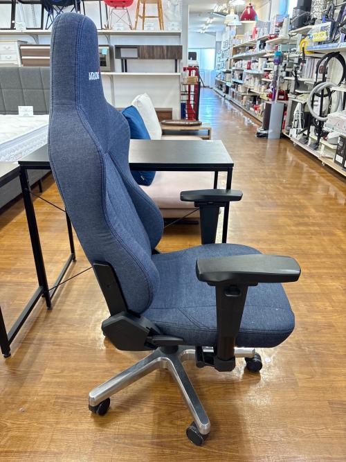 AK Racing (エーケーレーシング) ゲーミングチェア 岡山県 デニム @ ネイビー Premium Denim Lite