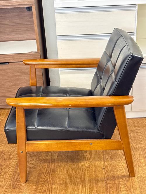 カリモク60 (カリモクロクマル) 1人掛けソファー W36170 35 スタンダードブラック Kチェア