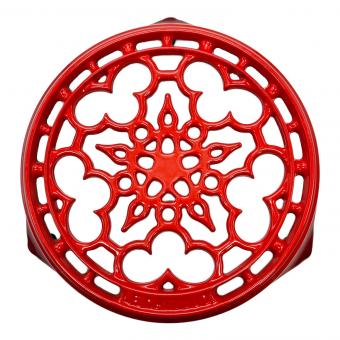 LE CREUSET (ルクルーゼ) 鍋敷キ レッド ラウンドトリベット