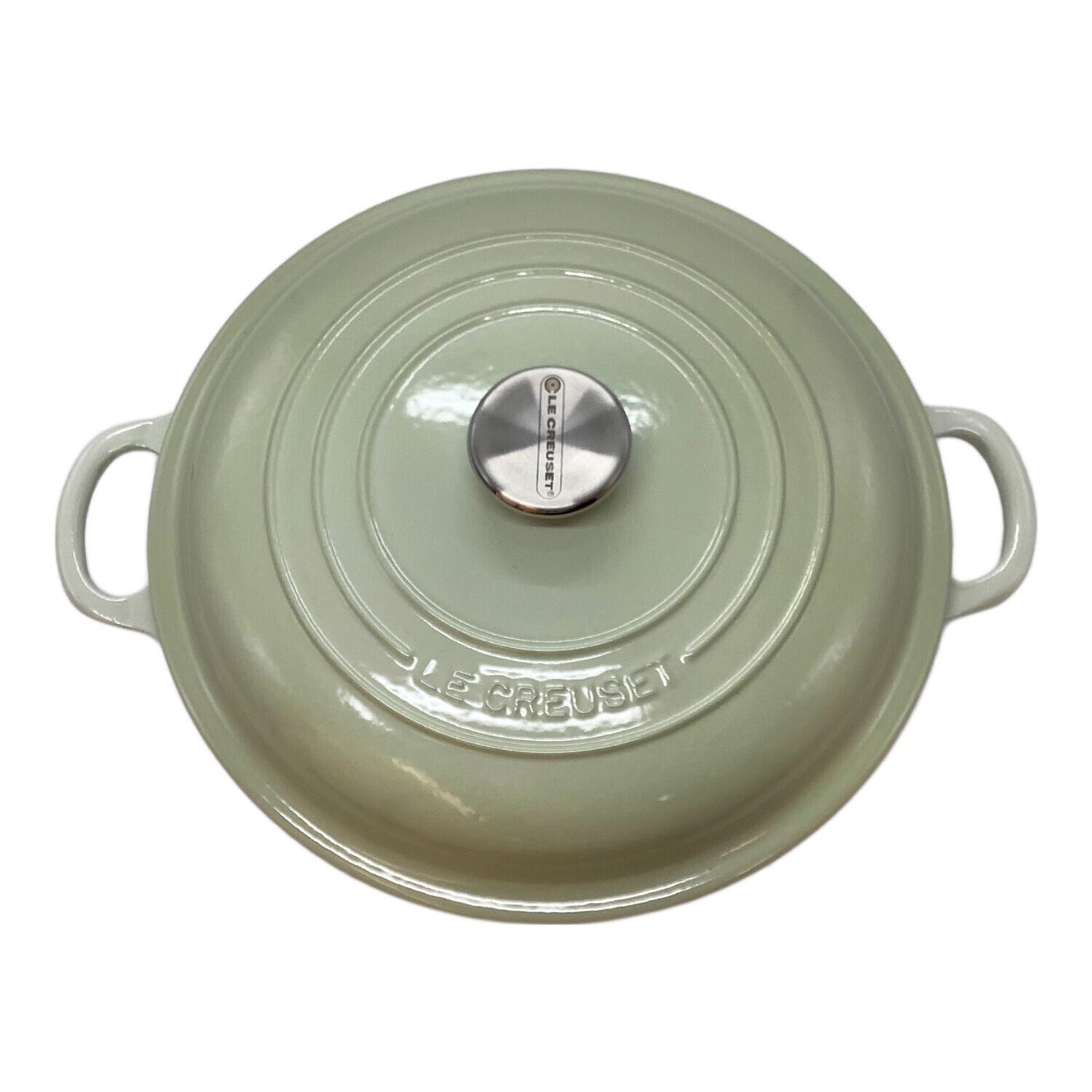 【未使用】ルクルーゼ ビュッフェキャセロール ワサビ 26cm LE CREUSET (ルクルーゼ) 両手鍋 SIZE 26cm ワサビ ビュッフェ